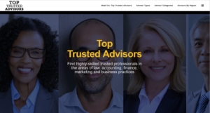 Image of TopTrustedAdvisors.com home page