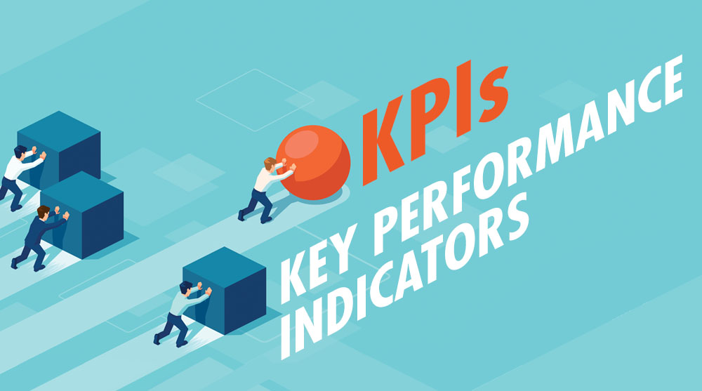 KPI-Key Performance Indicators business-people-pushing-blocks-vs-pushing-sphere
