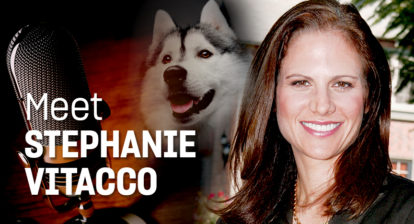 Meet Stephanie Vitacco picture with Husky dog