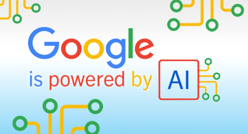 Header art for blog post Google is Powered by AI by De Ivett