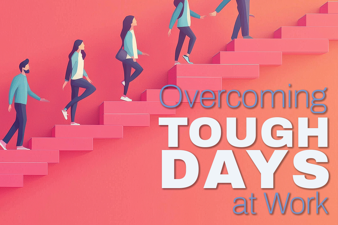 Header Art for Overcoming Tough Days at Work by Tom Drucker